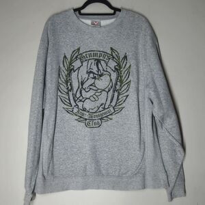 Disney Store Men Sweatshirt Large Gray Sweater Grumpy Anger Management Club